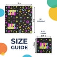 thumbnail image 3 of Exquisite Neon Birthday Print Paper Luncheon Napkins - 50 Ct., 3 of 4