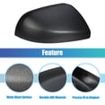 thumbnail image 4 of Unique Bargains Car Matte Black Wing Mirror Cover Rearview Mirror Cover Cap for Mercedes Vito W447 2014-2020 Right Side, 4 of 6