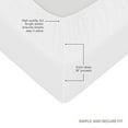 thumbnail image 4 of Split Bed Sheet Set (5 Pieces) Adjustable Bed Sheets - 100% Egyptian Cotton - 400 Thread Count - 16 Inch Deep Pocket of Fitted Sheet -(Split King, Ivory Solid), 4 of 5
