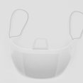 thumbnail image 3 of 10pcs Reusable Protective Visor in White - Mouth and Nose Cover, 3 of 4