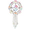 thumbnail image 1 of Rhinestone Brooch Rhinestone Tassel Brooch Pin Women Dressing Brooch Coat Tassel Lapel Pin, 1 of 9