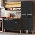 thumbnail image 2 of Cocina Integral 169cm Marrón/Negro Emilly Winter Madesa 08, 2 of 5