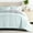 Aqua / Light Gray, variant on Comfort Canopy - California King Black / Fog Bedding Bundle, Reversible Microfiber Comforter and Patterned Sheet Set