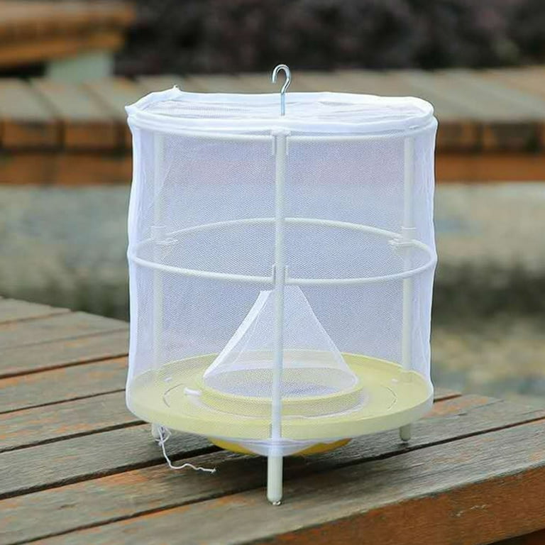 2 Pack Reusable Fly Traps Outdoor Hanging, Fly Trap with Bait, Ranch Fly  Repellent for Outdoor, Fly Catcher Hanging