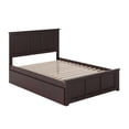 thumbnail image 4 of AFI Madison Full Wood Platform Bed with Matching Footboard & Twin Trundle, Espresso, 4 of 6
