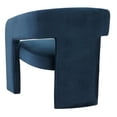 thumbnail image 5 of SAFAVIEH Couture Roseanna Modern Velvet Solid Accent Chair, Navy, 5 of 7