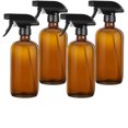thumbnail image 2 of Amber Glass Spray Bottles 4PCS with Adjustable Spray Head Mist & Stream Modes Reusable, 2 of 3