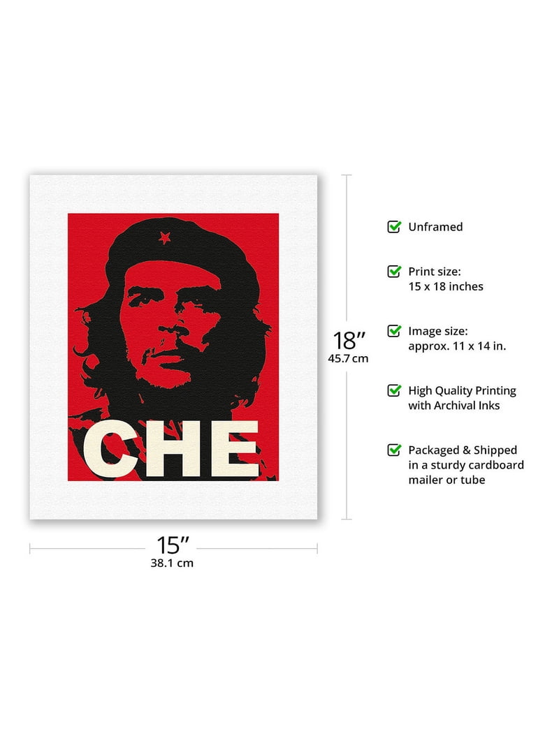 Che Guevara - Marxist Revolutionary - Vintage Political Poster c