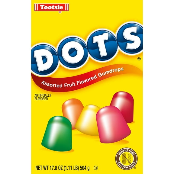 Tootsie Dots Assorted Fruit Flavors Box, 17.8 Oz