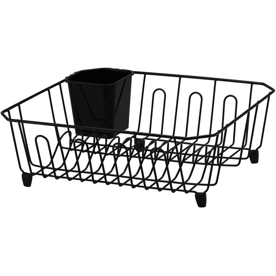 Real Home Small Dish Drainer, Black