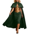 thumbnail image 1 of Court Cape Cloak Elegant Robe with Detachable Shawl Collar for Performance and Casual Wear, 1 of 4