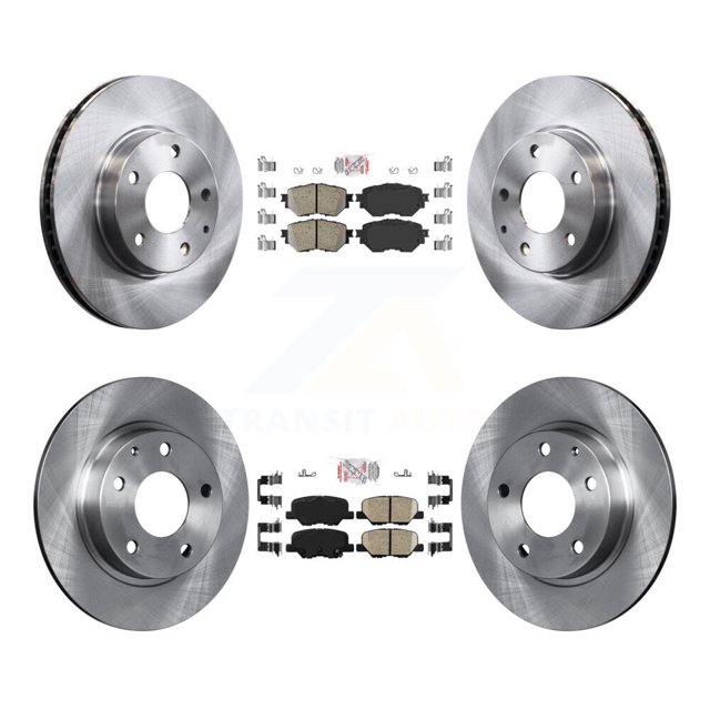 Transit Auto Front Rear Ceramic Pads and Disc Brake Rotors Kit for Car Mazda 3 Sport K8A-109262