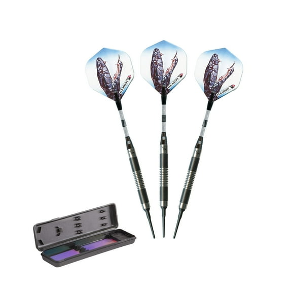 Elkadart Black Mamba 80% Tungsten Professional Soft Tip Dart Set, 16 Grams