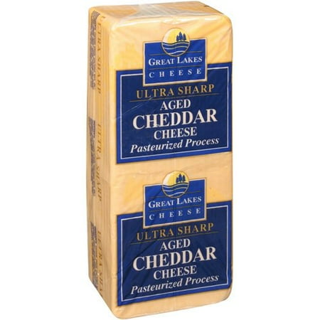 Great Lakes Cheese: Pasteurized Process #8056851 Ultra Sharp Aged Cheddar Cheese, 1 ct