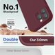 thumbnail image 4 of Funda de Silicona Premium, Forro de Microfibra Suave, para iPhone 16 Pro de 6.3 Pulgadas, Vino Tinto, 4 of 7