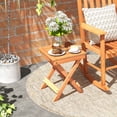 thumbnail image 2 of Costway 14" Compact Folding Side Table with Slatted Tabletop Stable Triangular Structure, 2 of 10
