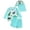Mint Green2, variant on REDARER Toddler Boys 3-Piece Swim Set – Cute Print Long Sleeve Rash Guard, Swim Trunks & Matching Hat, UPF 50 Sun Protection for Summer Beach Pool Outfit,18-24 Months