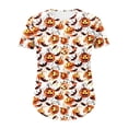 thumbnail image 4 of Ichuanyi Womens Plus Size Halloween Graphic Tees Short Sleeve Holiday T Shirts Crewneck Print Tops, 4 of 5