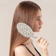 thumbnail image 2 of White Christmas Star and Gift Pattern Hair Brush,Girls Detangling Hair Brush,Glide Through Tangles with Ease for Wet & Dry Hair,8.8"X2.8", 2 of 7