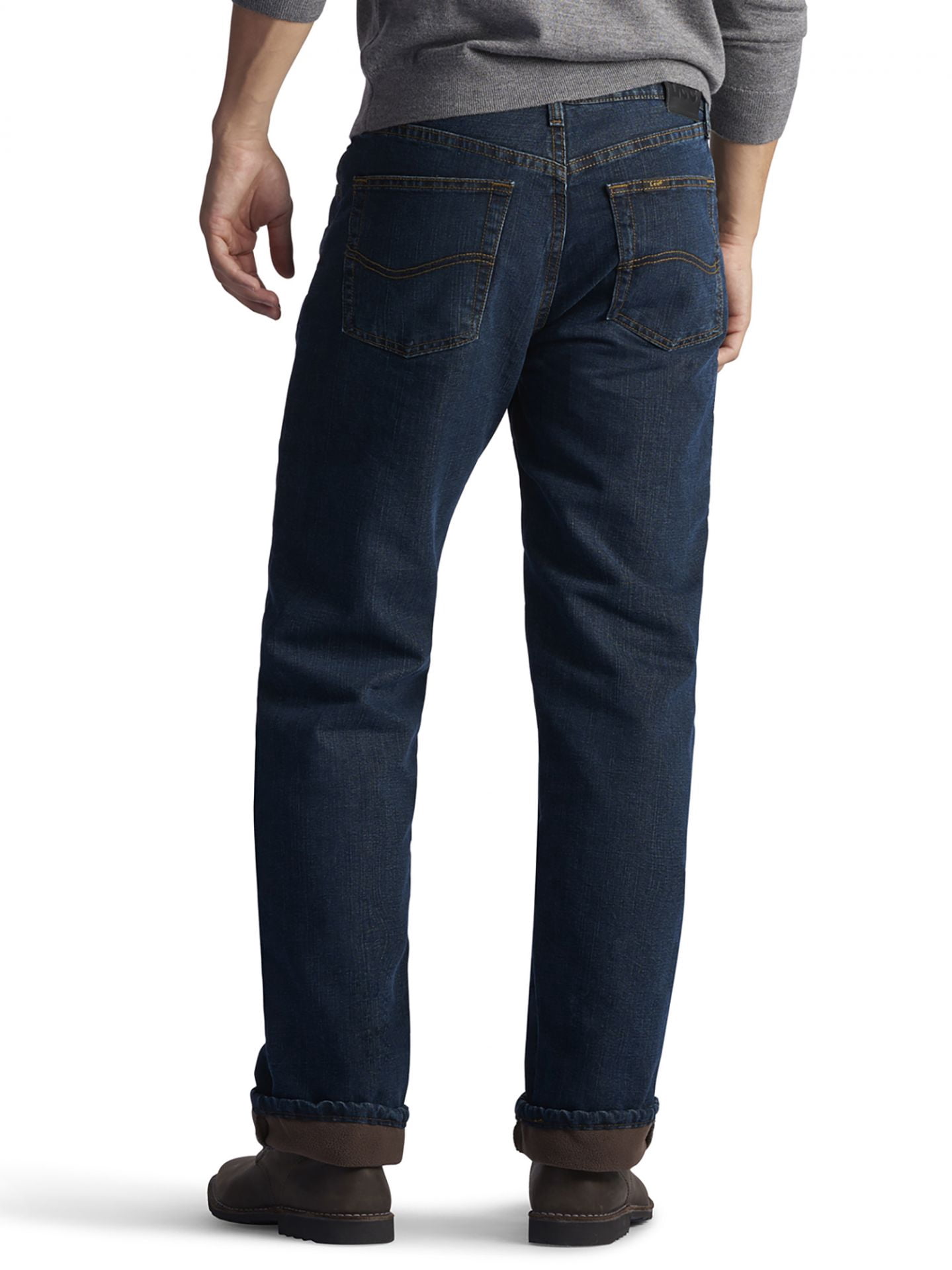 Lee Men's Relaxed Fit Fleece Lined Straight Leg Jean