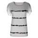 thumbnail image 4 of Blusa de manga corta con cuello redondo y borlas a rayas para mujer OAVQHLG3B Store  lin121212, 4 of 4