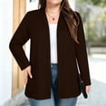 thumbnail image 3 of Perfectbot Women's V-Neck Open Front Cardigan Long Sleeve Loose Fit Casual Kit Cover Up for Spring Fall, 3 of 8
