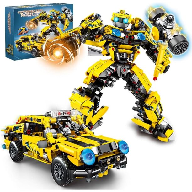 Juguete de construcción estilo LEGO compatible con modo dual, set de construcción de 769 piezas Wasp Justice Warrior para niños, juego educativo creativo STEM y modelo transformable.