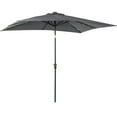 thumbnail image 2 of Outsunny 9' x 7' Dark Gray Patio Umbrella, with LED Lights, 2 of 9