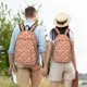 thumbnail image 4 of Disketp Mushroom print Canvas Backpack Lightweight Travel Daypack Student Rucksack Laptop Backpack-Small, 4 of 5