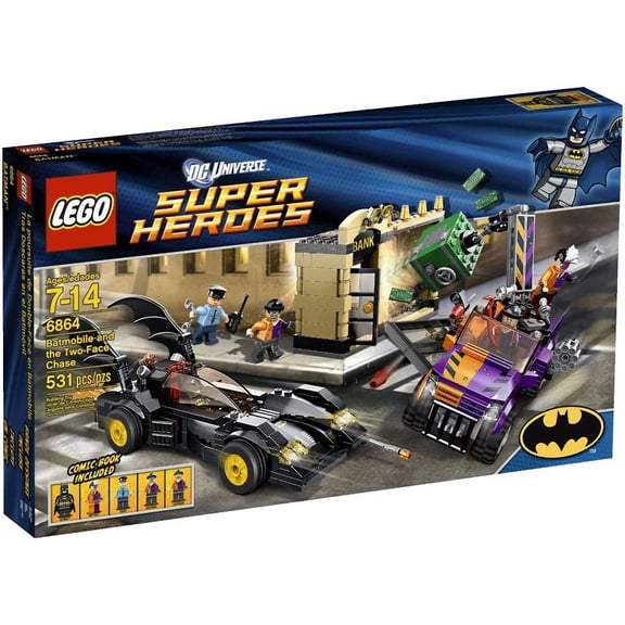 Pre-Owned DC Universe Super Heroes Batmobile and the Two-Face Chase Set LEGO 6864 [Damaged Package]