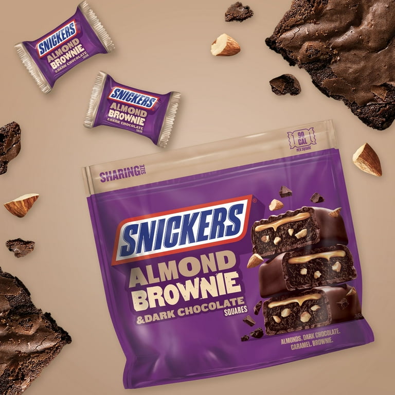 Snickers Dark Chocolate Almond Brownie Chocolate Candy Fun Size