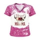 thumbnail image 4 of Top de manga corta con estampado de degradado Sexy de verano para mujer con cuello en V y estampado de día regular para mujer OAVQHLG3B Store lin121212, 4 of 4