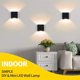 thumbnail image 3 of 2-pack LED Vägglampor Inomhus Upp och Ner Vägglampor Svart 6W Aluminium, 3 of 5