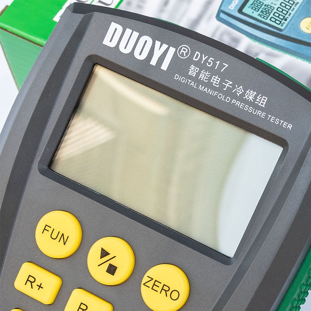 lanema Refrigeration Digital Manifold Gauge Meter HVAC Vacuum Pressure Temperature Test