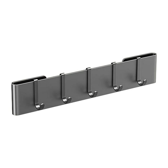 Feltree Wall-Mounted Knife Rack and Organizer, Multi-Functional Kitchen Storage with No-Nail Adhesive, Gray Minimalist Design for Space Saving