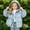 Sky Blue, variant on Liyamei Kids Hooded Padded Jacket with Zipper for Winter Lightweight Outdoor Wear Size 2-3 Years