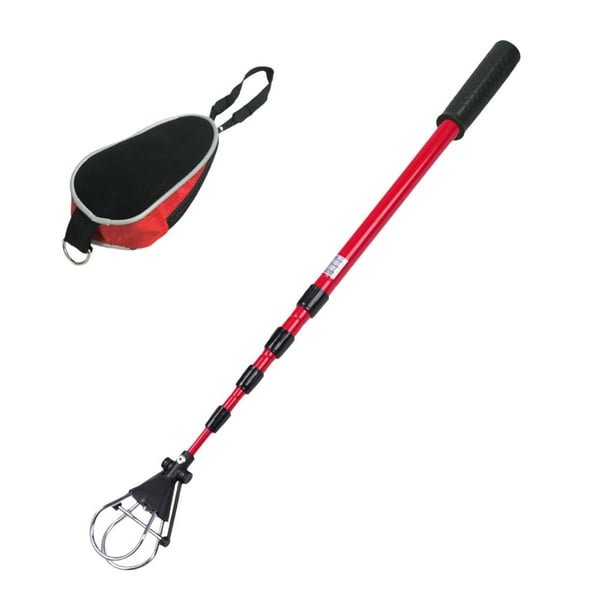 Recogedor de pelotas de golf, telescópico, reutilizable, regalo para entrenamiento masculino. Corto