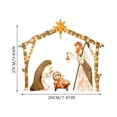 thumbnail image 5 of Decoraciones navideñas iluminadas para exteriores, conjunto de Natividad, silueta de Belén iluminada para interiores, para patio con luces, estacas de metal, 5 of 5