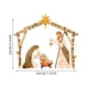thumbnail image 5 of Decoraciones navideñas iluminadas para exteriores, conjunto de Natividad, silueta de Belén iluminada para interiores, para patio con luces, estacas de metal, 5 of 5