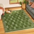 thumbnail image 2 of Beautiful Tufted Thyme Green Geometric Stripe Indoor Area Rug by Drew Barrymore, 5' x 7', 2 of 5