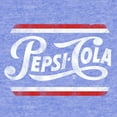 thumbnail image 2 of Tee Luv Pepsi Cola Retro Logo Royal Snow Heather Short Sleeve T-Shirt (Men's) (XL), 2 of 3