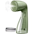 thumbnail image 1 of Vaporizador de ropa HiLIFE de 1100 W con depósito grande de 300 ml, vaporizador portátil para ropa, antiarrugas, tamaño de viaje compacto, solo para 120 V (verde), 1 of 5