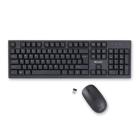Verbatim 70741 USB Type-A Nano Receiver Wireless Mouse & Keyboard