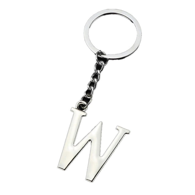 Llavero metálico galvanizado Az con 26 letras, resistente a la decoloración, ideal como regalo promocional.