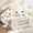 White & Pink, variant on Full Size House Shaped Upholstered Floor Bed with Safety Rails, Solid Wood Kids Bed Frame, Low Profile Playhouse Bed with Padded Guardrails for Nursery, Bedroom