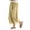 Yellow, variant on MLCDZ Lace Wide Leg Pants for Women Elastic Waist Drawstring Summer Lightweight Breathable Casual Pants Home Indoor Activities Trousers with Pockets