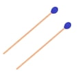 thumbnail image 1 of Minkissy 2Pack Drum Stick Mallet Tool Blue Wool for Students, 1 of 8