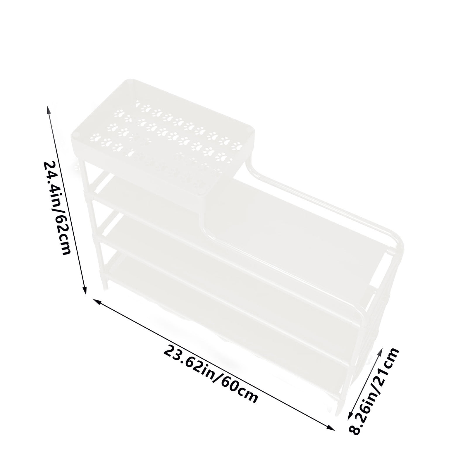 SHENGXINY Shoe Rack,Simple Multi-Layer Dust-Proof Shoe Cabinet,Economic Storage for Home,Doorway,Dormitory,Compact Space-Saving Rack White 19.68x16.53x7.08in