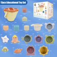 thumbnail image 2 of Set de vasos apilables Montessori 16 en 1 para 6 a 48 meses, 2 of 9