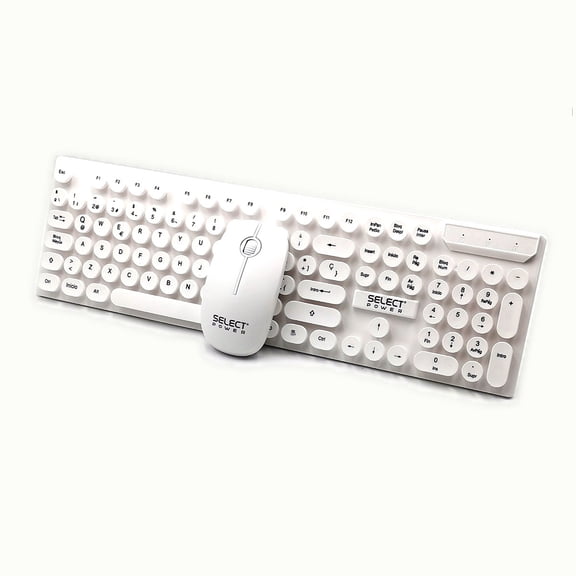 Kit Teclado y Mouse Inalambrico Select Power Retro Key Combo Teclado y Mouse Inalambrico